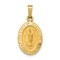 14K Yellow Gold Our Lady Of Guadalupe Medal Charm Jewerly 20mm x 11mm